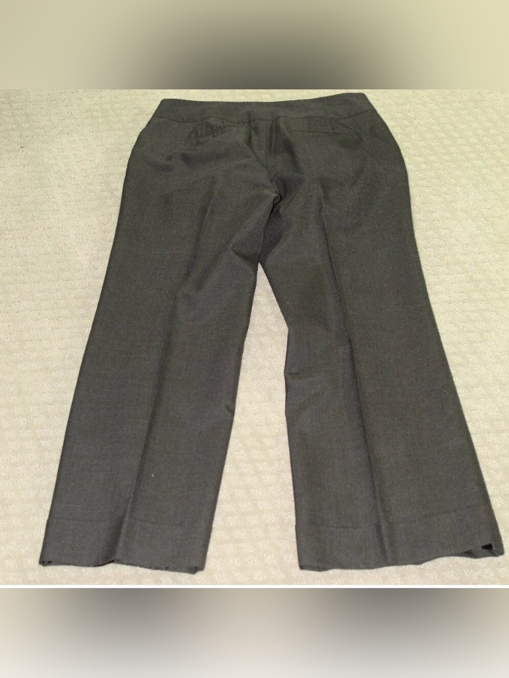 Ann Taylor Dark Gray Wide Leg Trousers, Curvy Fit | Size 8 - Picture 2 of 6